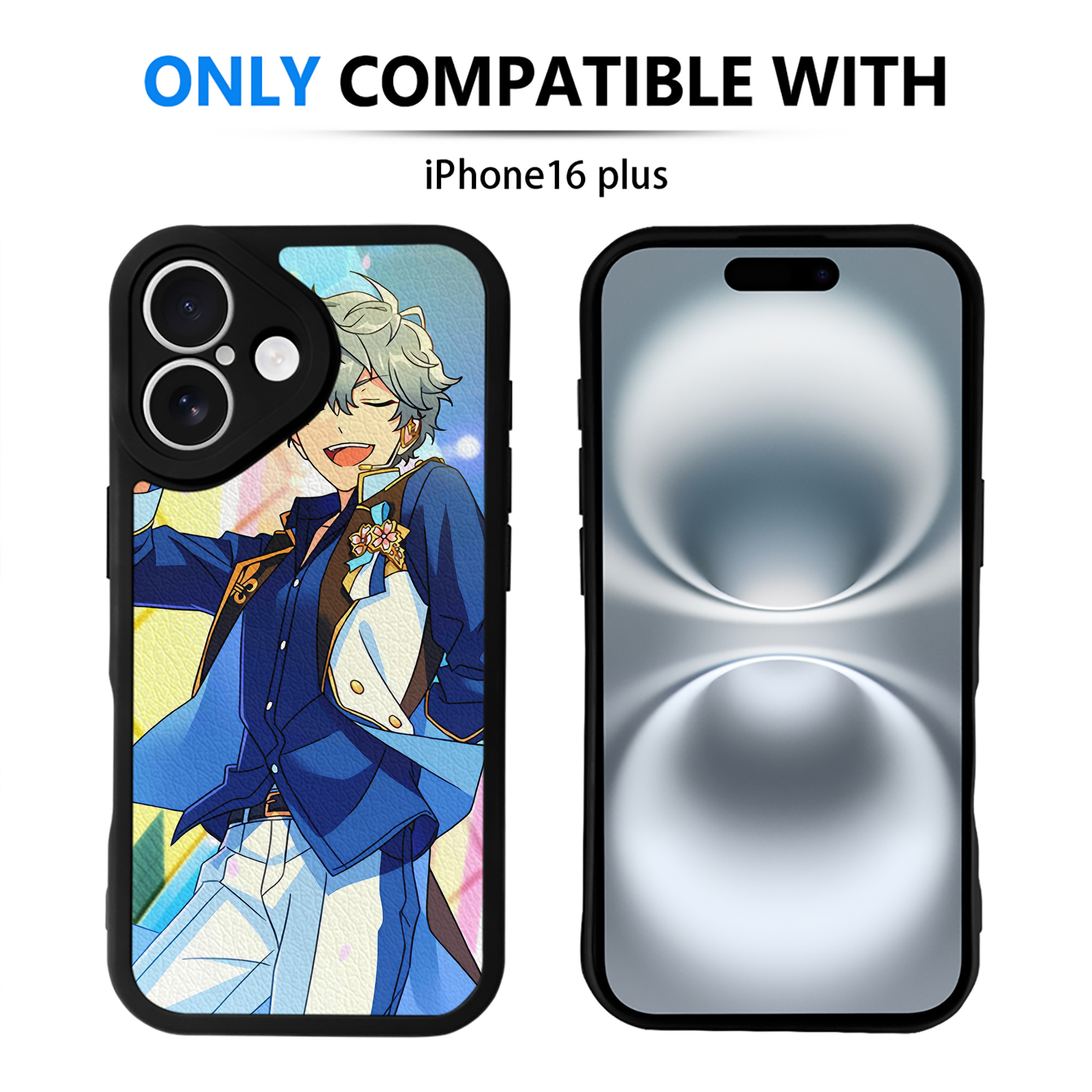 （画像用） あんさんぶるスターズ! Ensemble Stars 【iPhone 16シリーズ対応】シリコンスマホケース（レザー調） 材質：シリコン